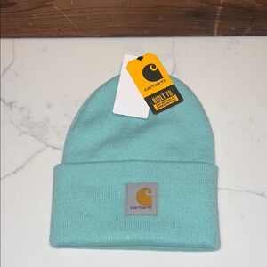 🔥‼️Carhartt Beanie Hat in Light Aqua Knit‼️🔥
